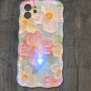 Floral Phone Case - Pink and White